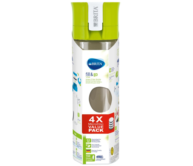Brita Fill & Go Vital limonkowa + 4 MicroDiscs - 445534 - zdjęcie 3